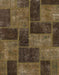 Machine Washable Abstract Bakers Brown Rug, wshabs1259