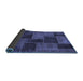 Sideview of Patchwork Blue Transitional Rug, abs1259blu