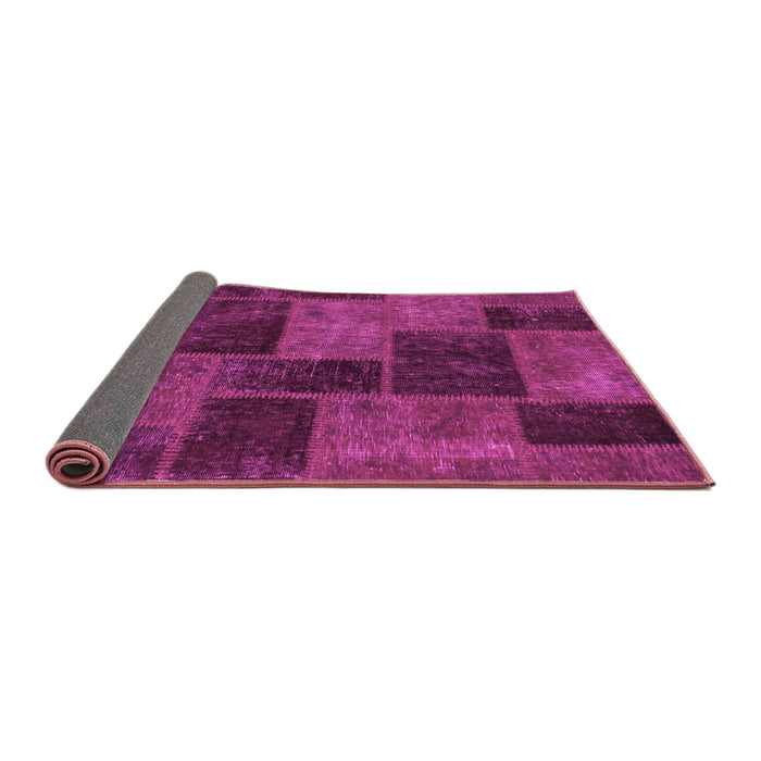 Sideview of Patchwork Pink Transitional Rug, abs1259pnk