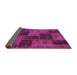 Sideview of Patchwork Pink Transitional Rug, abs1259pnk