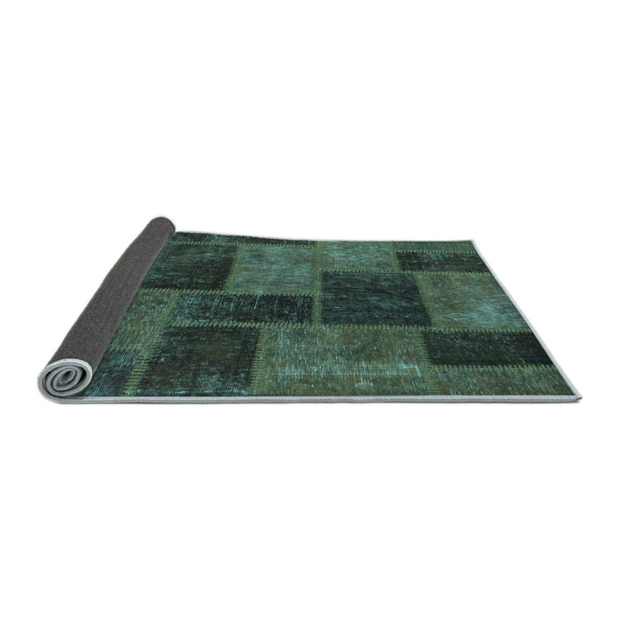Sideview of Patchwork Light Blue Transitional Rug, abs1259lblu