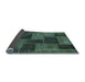 Sideview of Patchwork Light Blue Transitional Rug, abs1259lblu