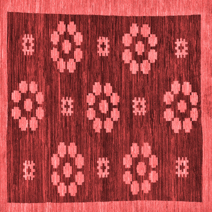 Abstract Red Modern Rug, abs125red