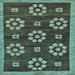 Square Abstract Light Blue Modern Rug, abs125lblu