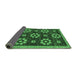 Sideview of Abstract Emerald Green Modern Rug, abs125emgrn