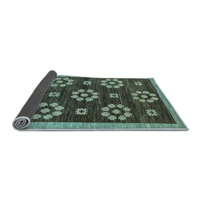 Sideview of Abstract Light Blue Modern Rug, abs125lblu