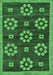 Abstract Emerald Green Modern Rug, abs125emgrn