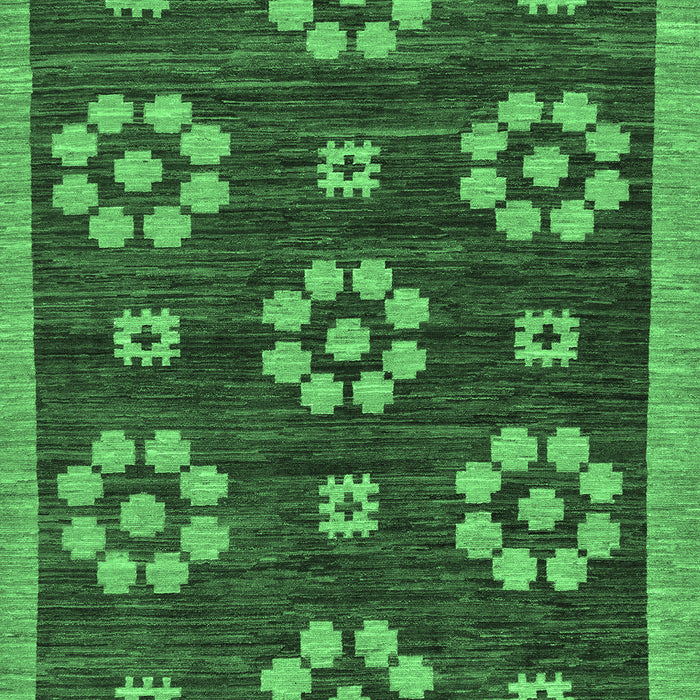 Abstract Emerald Green Modern Rug, abs125emgrn