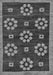 Machine Washable Abstract Gray Modern Rug, wshabs125gry