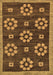 Abstract Brown Modern Rug, abs125brn