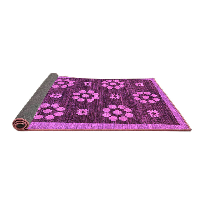 Sideview of Abstract Purple Modern Rug, abs125pur