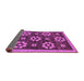 Sideview of Abstract Purple Modern Rug, abs125pur