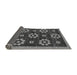 Sideview of Abstract Gray Modern Rug, abs125gry