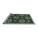 Sideview of Machine Washable Abstract Light Blue Modern Rug, wshabs125lblu