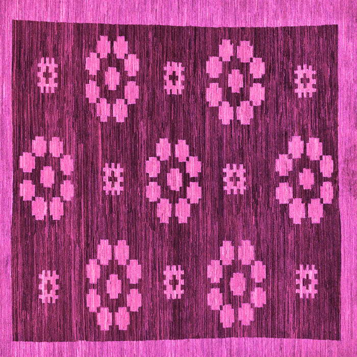 Square Abstract Pink Modern Rug, abs125pnk