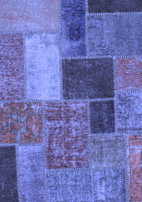 Patchwork Blue Transitional Rug, abs1260blu