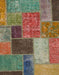 Abstract Khaki Green Patchwork Rug, abs1260