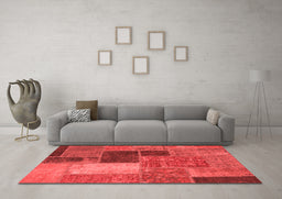 Transitional Red Washable Rugs