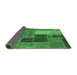 Sideview of Patchwork Emerald Green Transitional Rug, abs1260emgrn