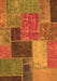 Patchwork Orange Transitional Rug, abs1260org