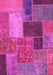 Patchwork Pink Transitional Rug, abs1260pnk