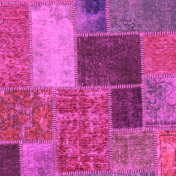 Patchwork Pink Transitional Rug, abs1260pnk