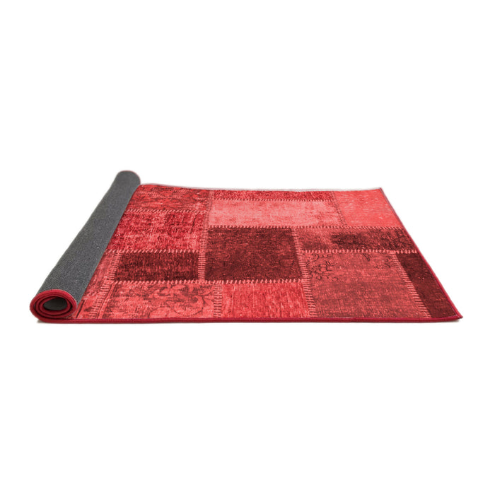 Patchwork Red Transitional Area Rugs