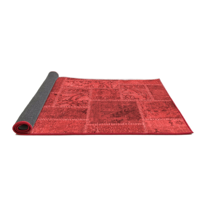 Patchwork Red Transitional Area Rugs