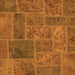 Square Patchwork Orange Transitional Rug, abs1261org