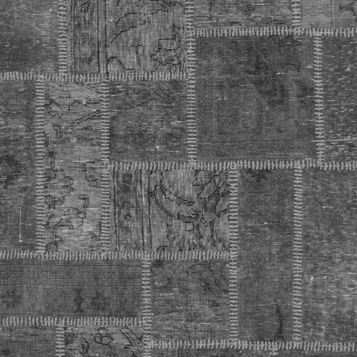 Machine Washable Patchwork Gray Transitional Rug, wshabs1261gry
