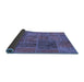 Sideview of Patchwork Blue Transitional Rug, abs1261blu