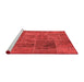 Transitional Red Washable Rugs