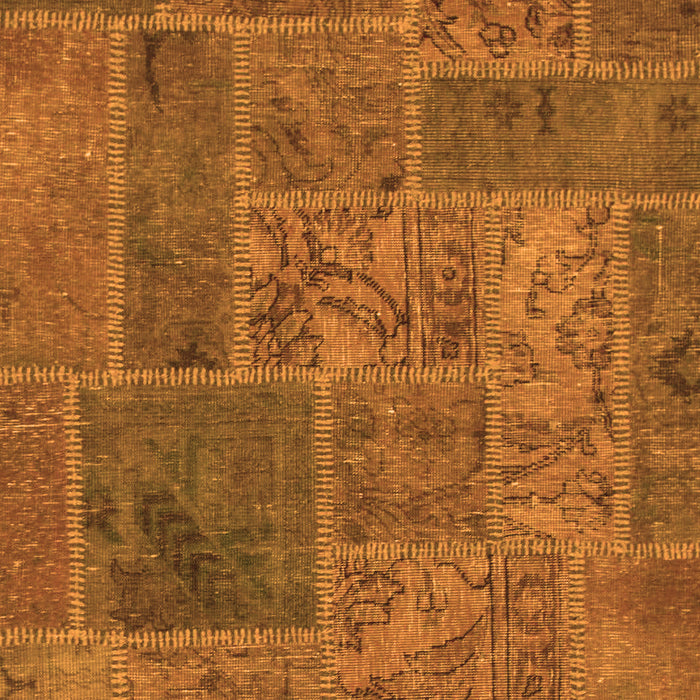 Patchwork Orange Transitional Rug, abs1261org