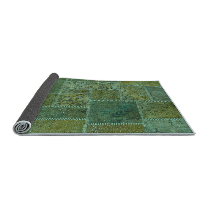 Sideview of Patchwork Light Blue Transitional Rug, abs1261lblu