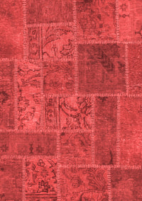 Patchwork Red Transitional Rug, abs1261red