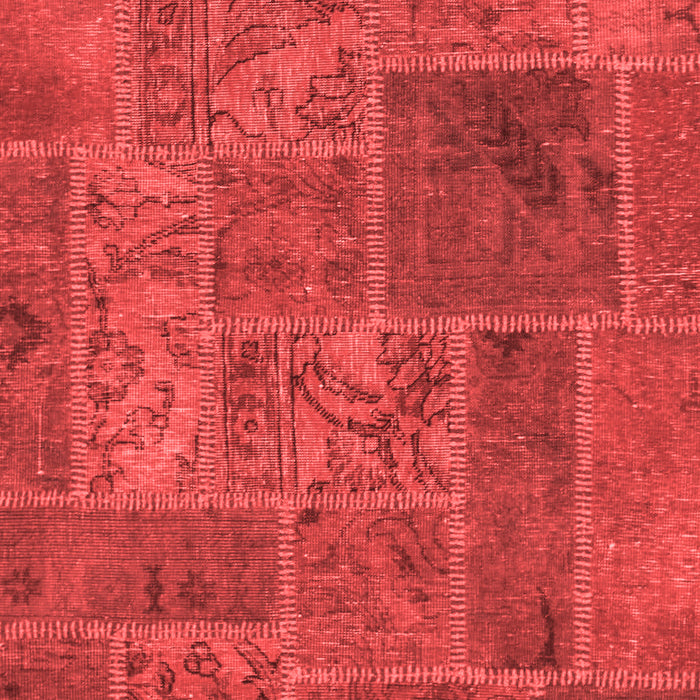 Patchwork Red Transitional Area Rugs