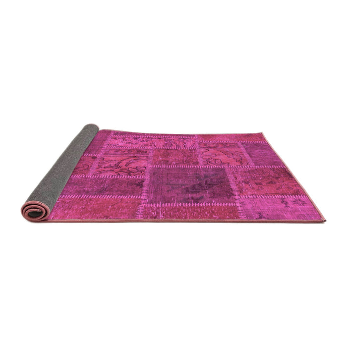 Sideview of Patchwork Pink Transitional Rug, abs1261pnk