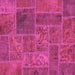 Square Patchwork Pink Transitional Rug, abs1261pnk