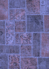 Patchwork Blue Transitional Rug, abs1261blu