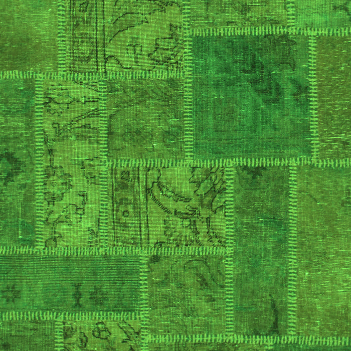 Patchwork Green Transitional Rug, abs1261grn