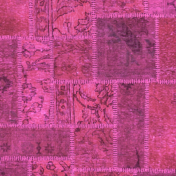 Patchwork Pink Transitional Rug, abs1261pnk