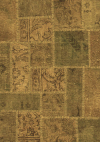 Patchwork Brown Transitional Rug, abs1261brn