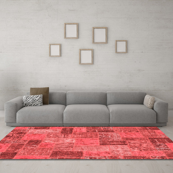 Transitional Red Washable Rugs