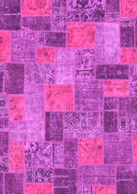 Patchwork Pink Transitional Rug, abs1262pnk