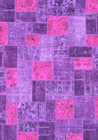 Patchwork Purple Transitional Rug, abs1262pur