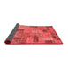 Patchwork Red Transitional Area Rugs