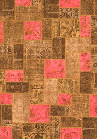 Patchwork Orange Transitional Rug, abs1262org