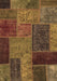 Patchwork Brown Transitional Rug, abs1263brn