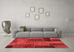 Transitional Red Washable Rugs