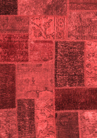 Patchwork Red Transitional Rug, abs1263red